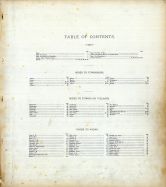 Table of Contents, Clinton County 1876